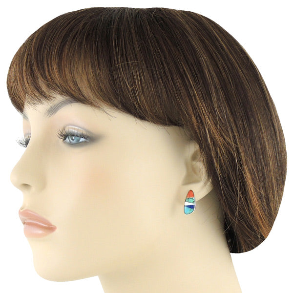 Multicolor Earrings Sterling Silver E1125-C00