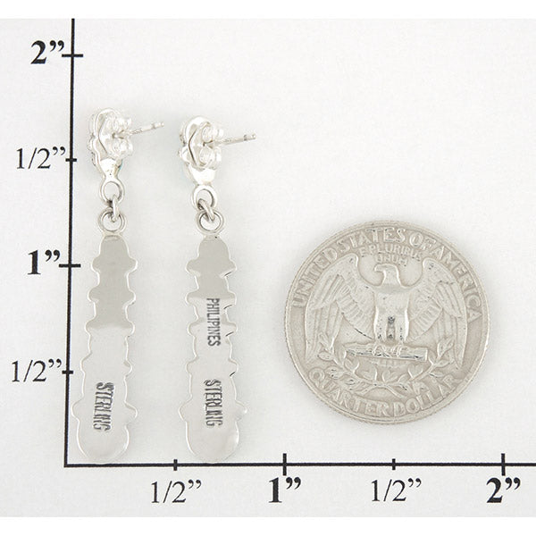 Sterling Silver Earrings Multicolor E1126-C01