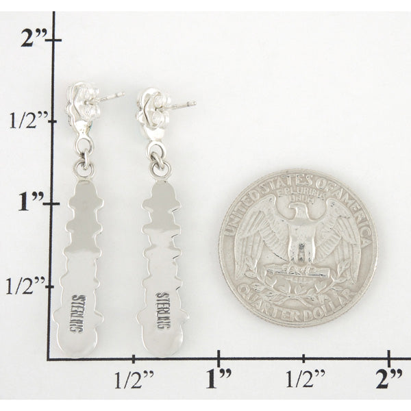 Spiny Oyster Earrings Sterling Silver E1126-C08