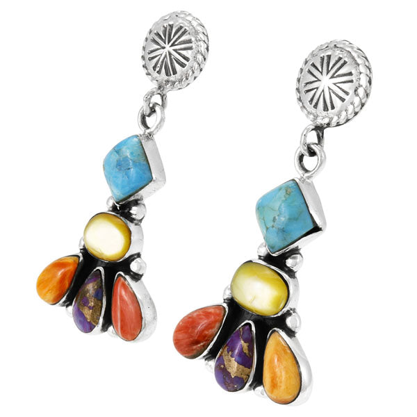 Multicolor Earrings Sterling Silver E1132-C71