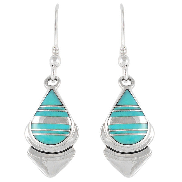 Turquoise Jewelry Earrings Sterling Silver E1144-C05