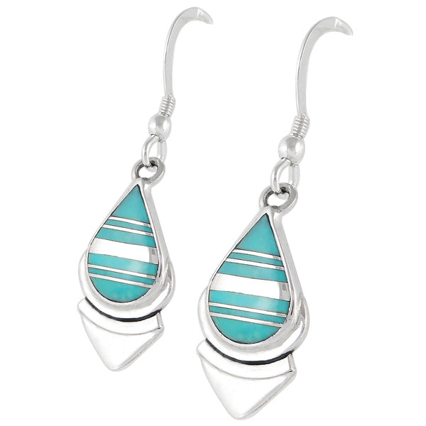 Turquoise Jewelry Earrings Sterling Silver E1144-C05