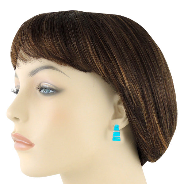 Sterling Silver Earrings Turquoise E1148-C05