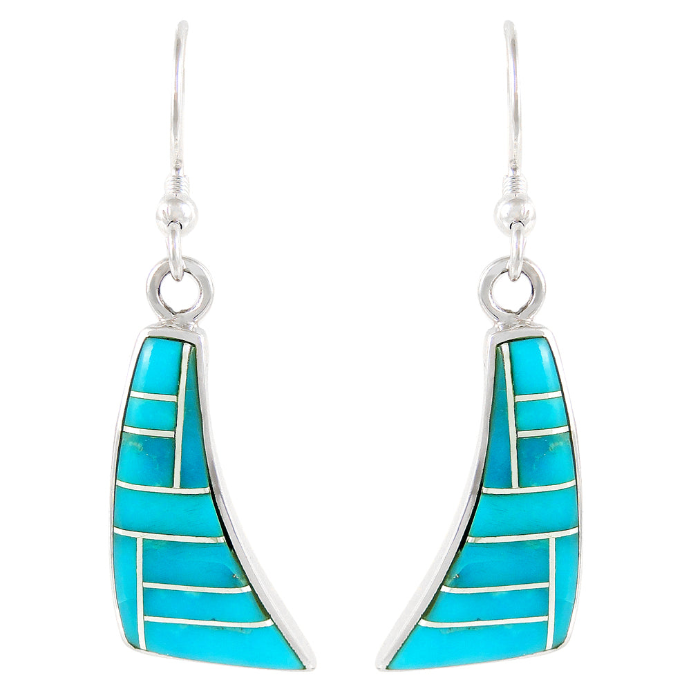 Sterling Silver Earrings Turquoise E1154-C05