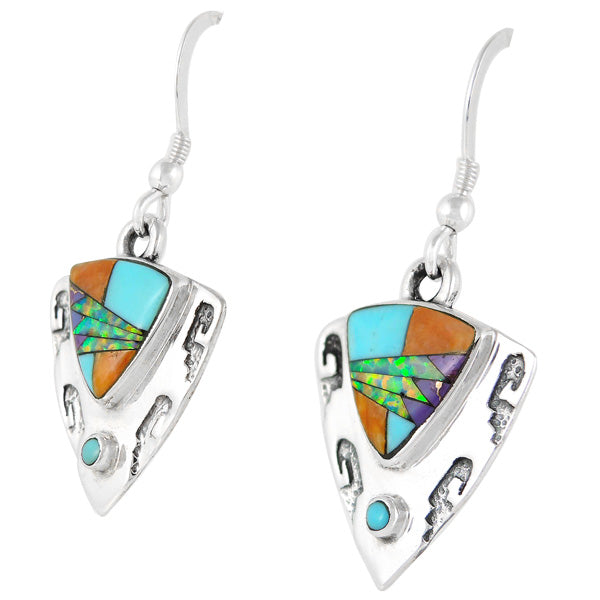 Sterling Silver Earrings Multicolor E1156-C01