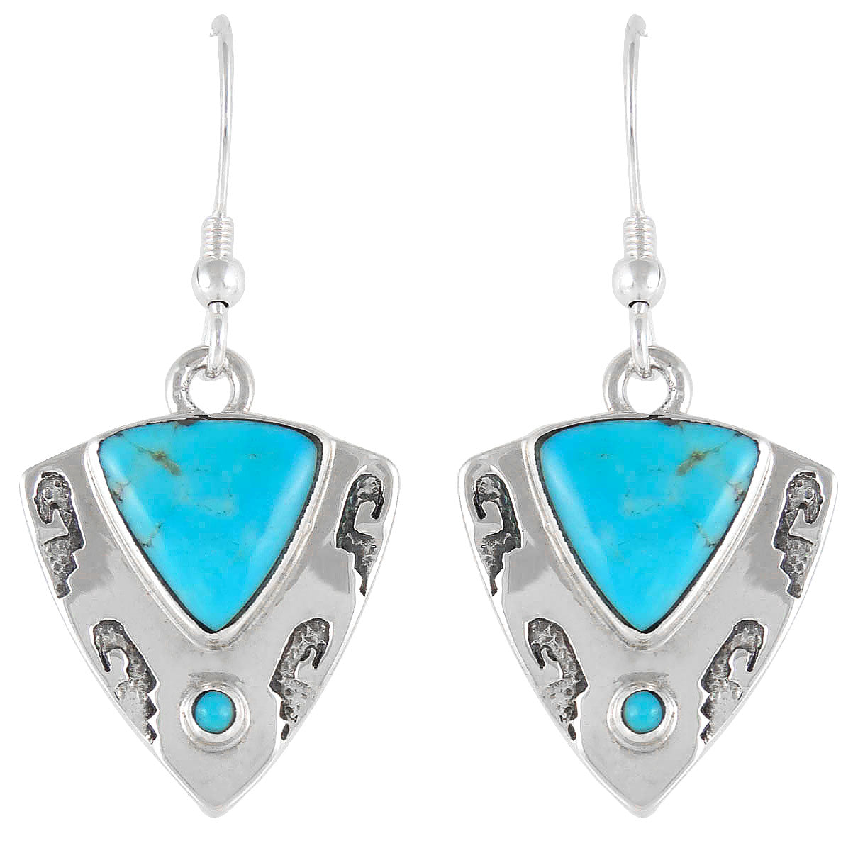 Sterling Silver Earrings Turquoise E1156-C75