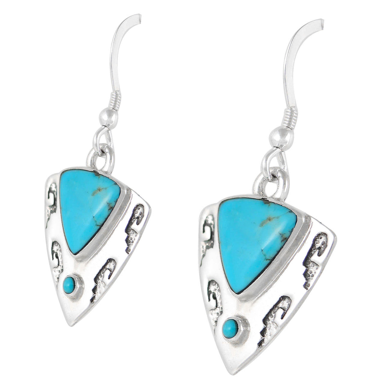 Sterling Silver Earrings Turquoise E1156-C75