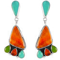 Multicolor Earrings Sterling Silver E1162-C71