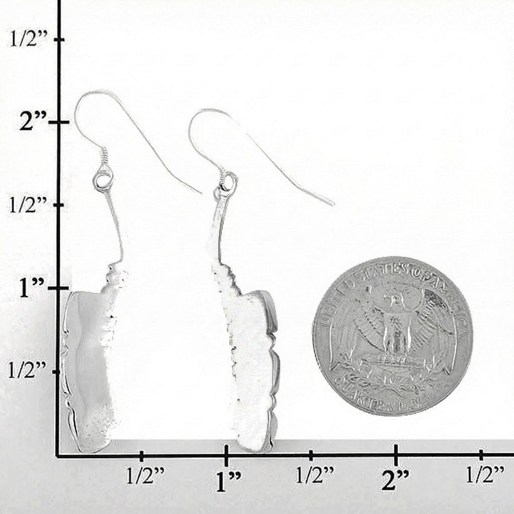 Turquoise Earrings SilverBronzé E1163-SB-C75