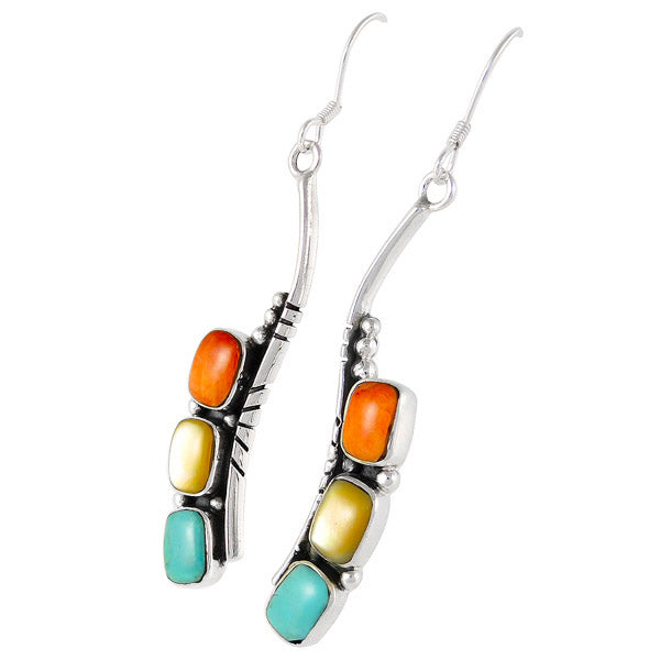 Multicolor Earrings Sterling Silver E1163-C71
