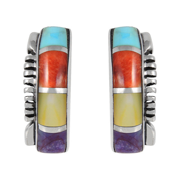 Sterling Silver Earrings Multicolor E1178-C01