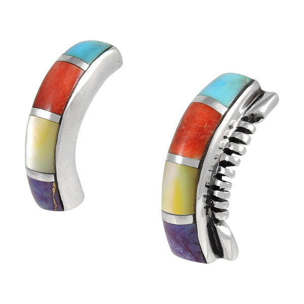 Sterling Silver Earrings Multicolor E1178-C01