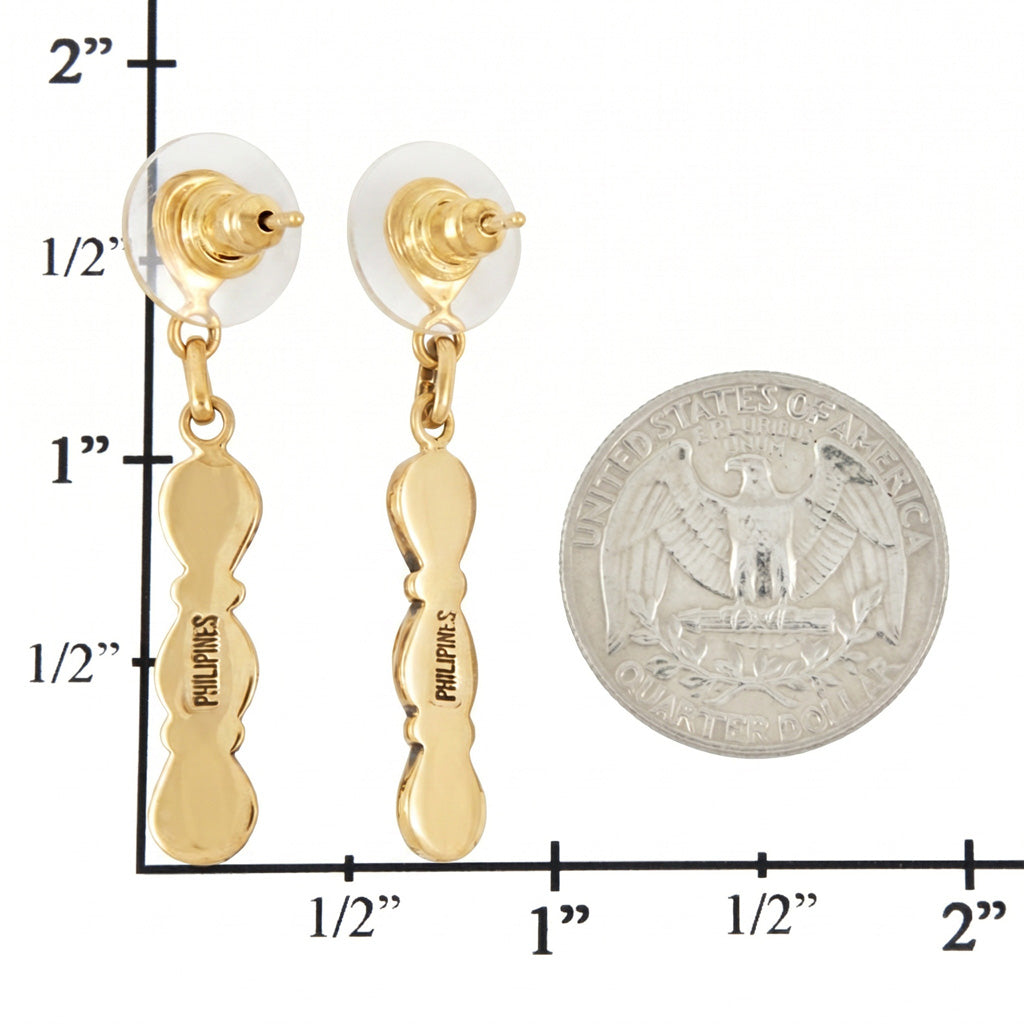 Turquoise Earrings GoldCopper E1179-GB-C75