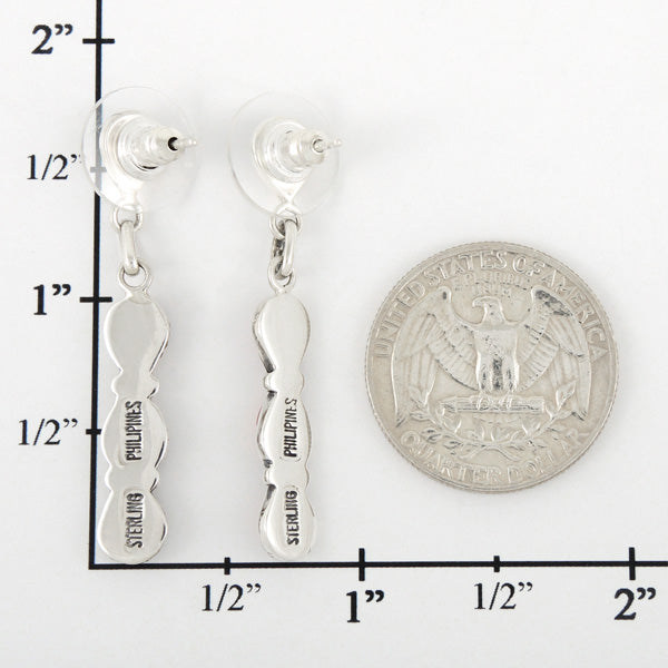 Coral Earrings Sterling Silver E1179-C74