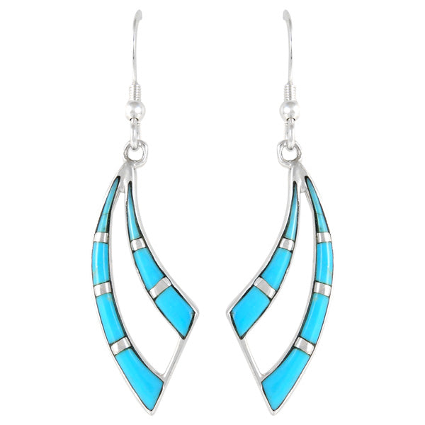 Sterling Silver Earrings Turquoise E1186-C05