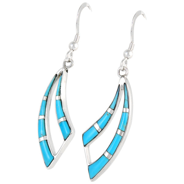 Sterling Silver Earrings Turquoise E1186-C05