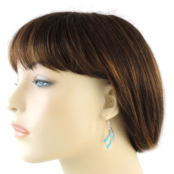 Sterling Silver Earrings Turquoise E1186-C05