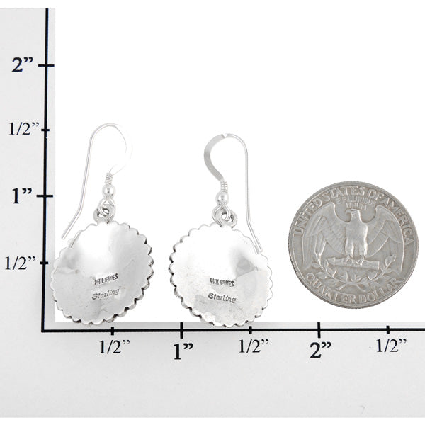 Sterling Silver Earrings Turquoise E1214-C75