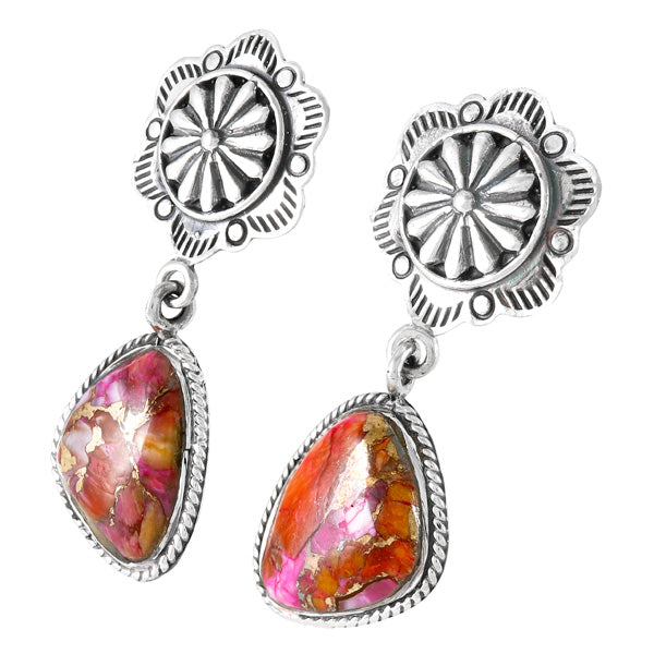 Plum Spiny Earrings Sterling Silver E1220-C92