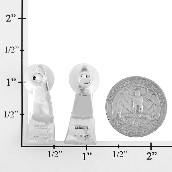 Sterling Silver Earrings Multicolor E1222-C01