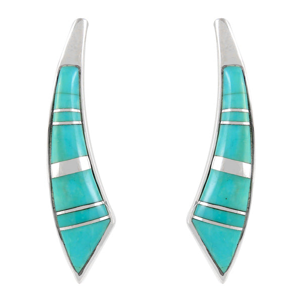Sterling Silver Earrings Turquoise E1223-C05