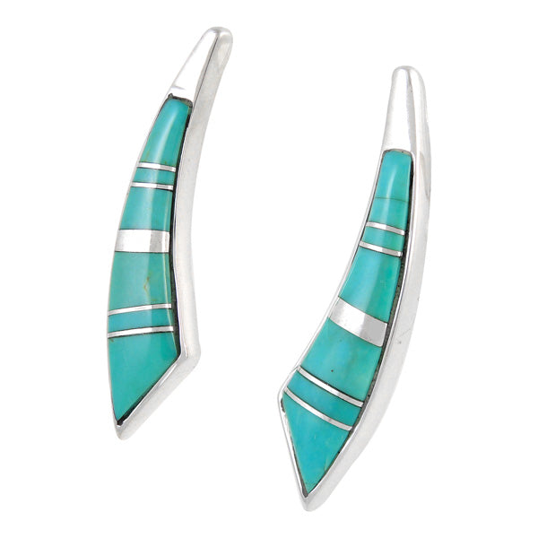 Sterling Silver Earrings Turquoise E1223-C05