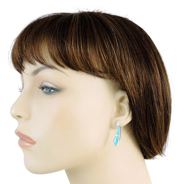 Sterling Silver Earrings Turquoise E1223-C05