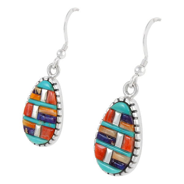 Sterling Silver Earrings Multicolor E1224-C51
