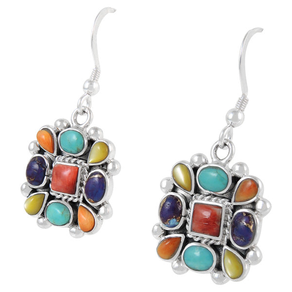 Sterling Silver Earrings Multicolor E1230-C71