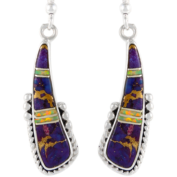 Sterling Silver Earrings Multicolor E1232-C23