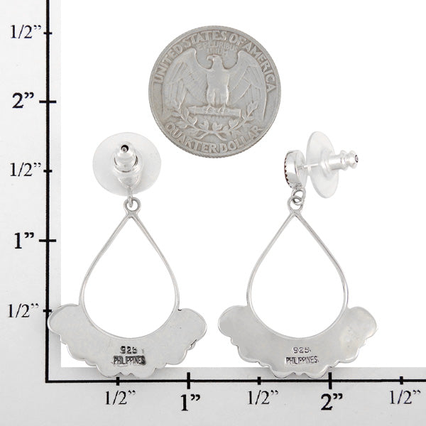 Sterling Silver Earrings Multicolor E1246-C71