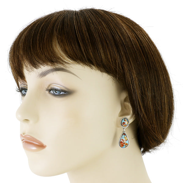 Sprinkles Spiny Turquoise Earrings Sterling Silver E1247-C93