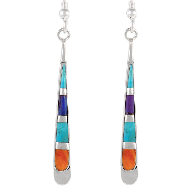 Sterling Silver Earrings Multicolor E1248-C01