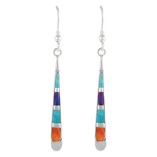 Sterling Silver Earrings Multicolor E1248-C01
