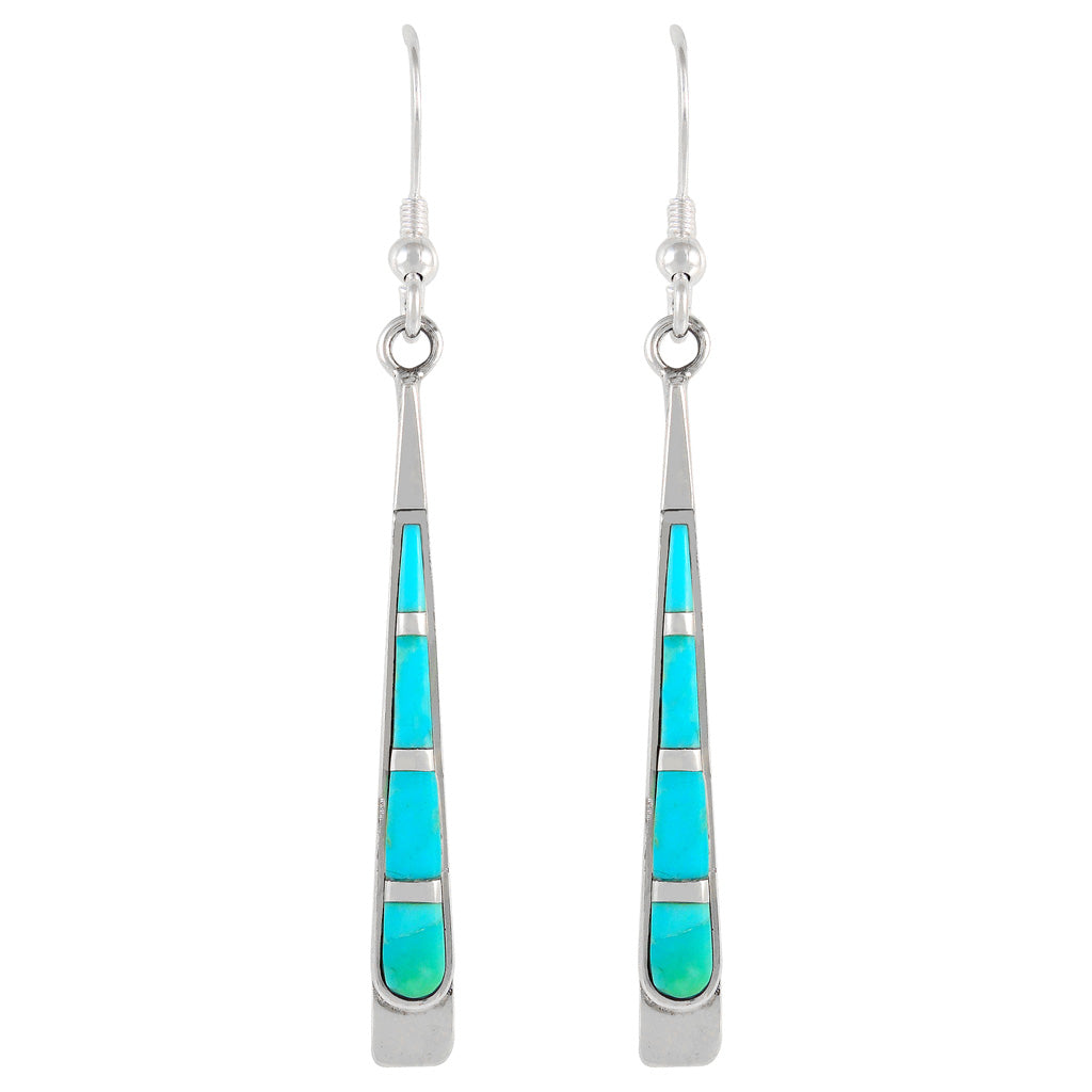 Turquoise Earrings SilverBronzé E1248-SB-C05