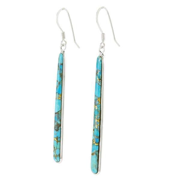 Sky Matrix Turquoise Earrings Sterling Silver E1250W-C94