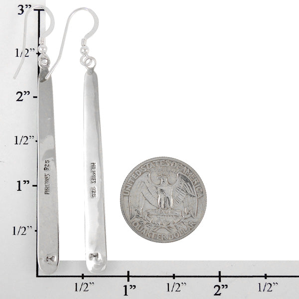 Multicolor Drop Earrings Sterling Silver E1250W-C51