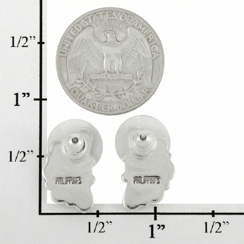 Multi Gemstone Earrings SilverBronzé E1259-SB-C71