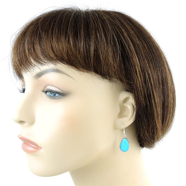 Sterling Silver Earrings Turquoise E1261-C75