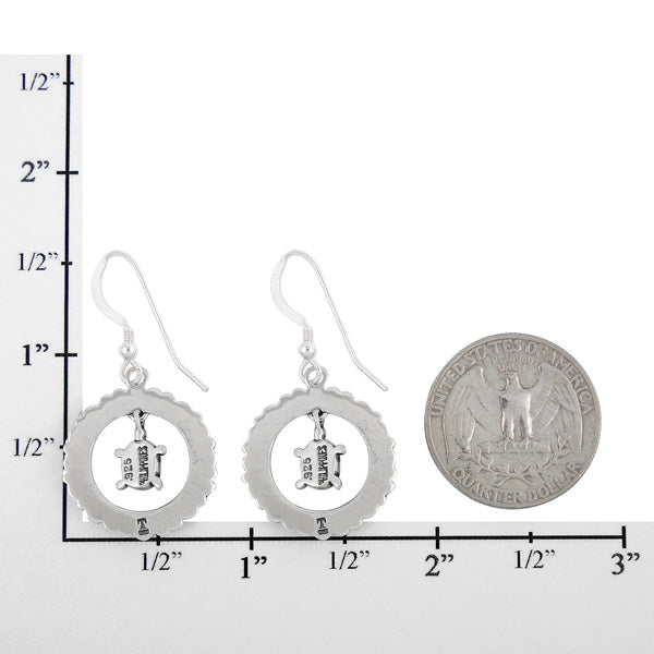 Sterling Silver Earrings Turquoise E1267-C75