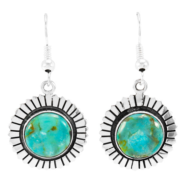 Sterling Silver Earrings Turquoise E1268-C75