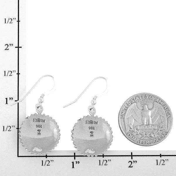 Sterling Silver Earrings Turquoise E1268-C75