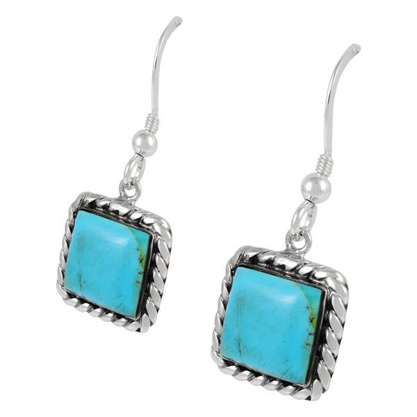 Sterling Silver Earrings Turquoise E1271-C75