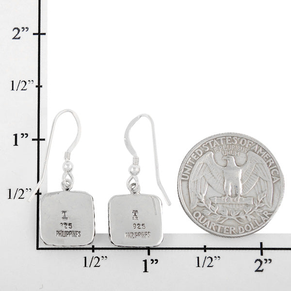 Sterling Silver Earrings Turquoise E1271-C75