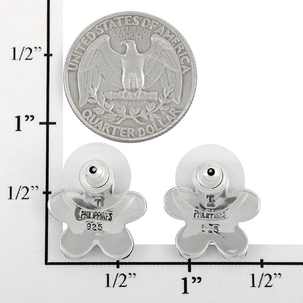 Sterling Silver Earrings Multi-Gemstones E1272-C71