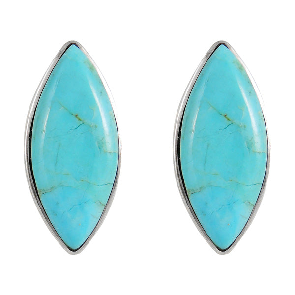 Sterling Silver Earrings Turquoise E1275-C75