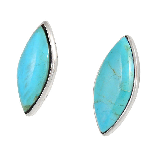 Sterling Silver Earrings Turquoise E1275-C75