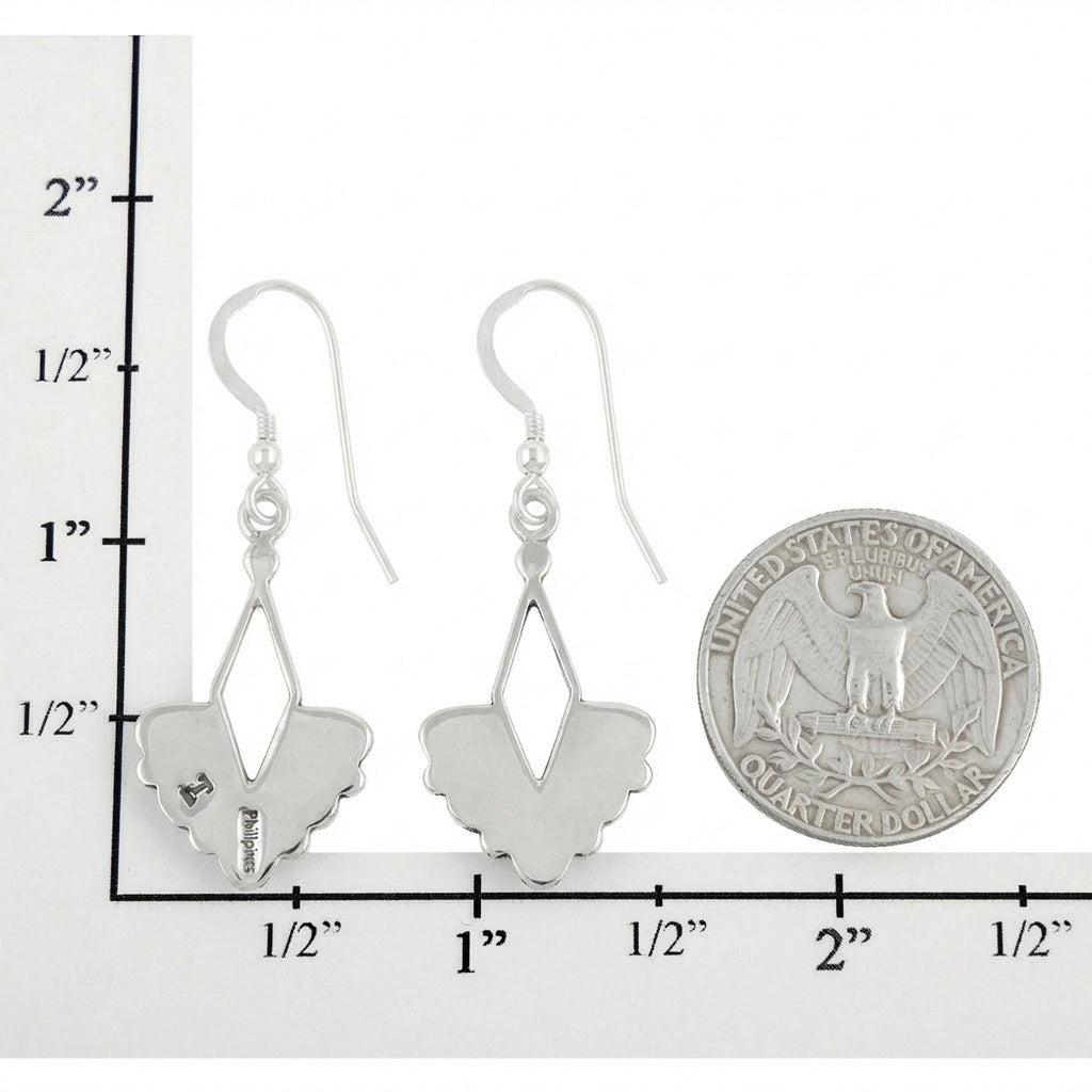 Turquoise Earrings SilverBronzé E1276-SB-C75