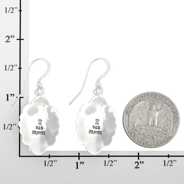 Sterling Silver Earrings Turquoise E1281-C75