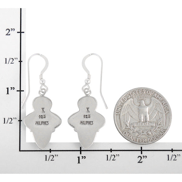 Sterling Silver Earrings Spiny Turquoise E1285-C89